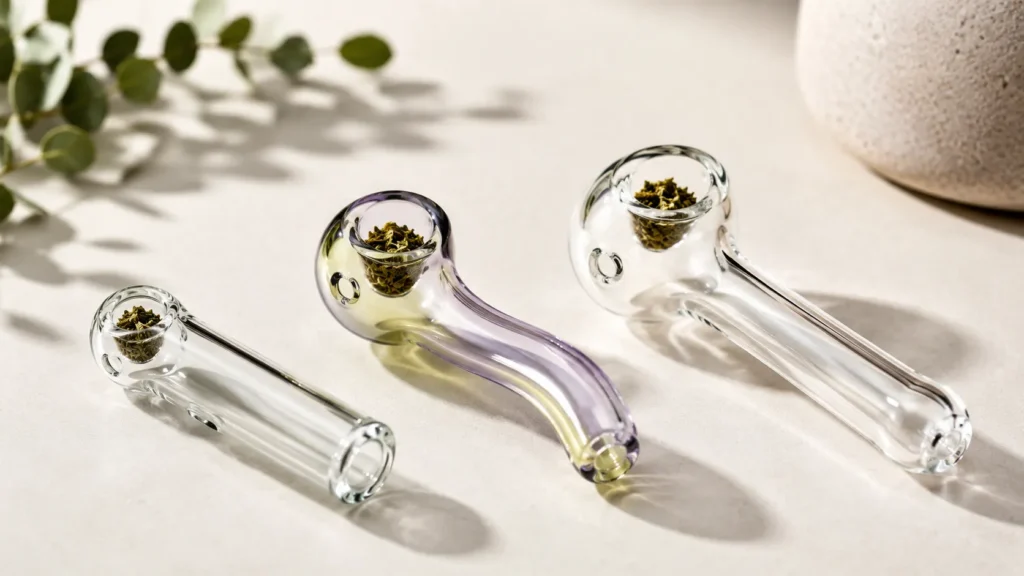 Sweet Puff dry herb pipes in different sizes and shapes