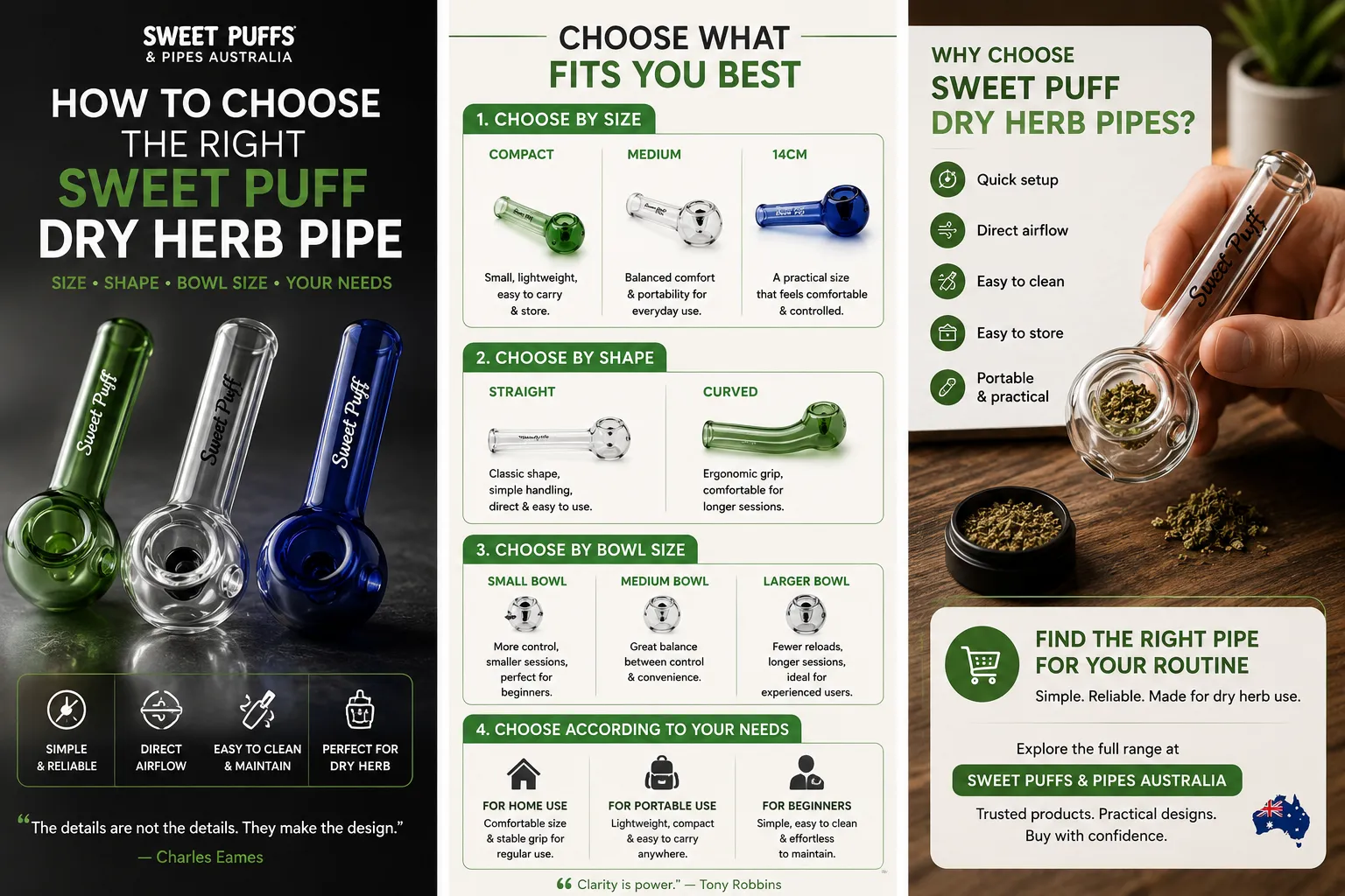 Cleaning a Sweet Puff glass pipe step by step with basic supplies