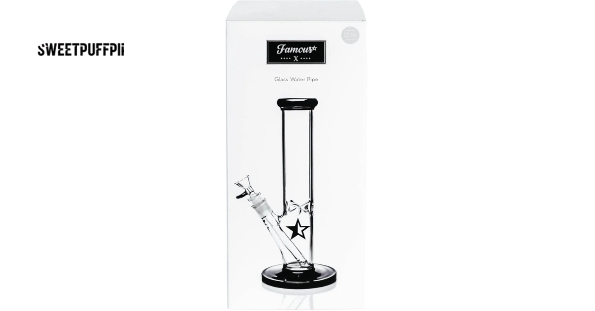 sweet puff straight glass pipe