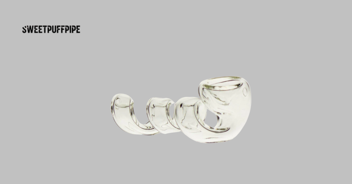 sweet puff curved glass pipe