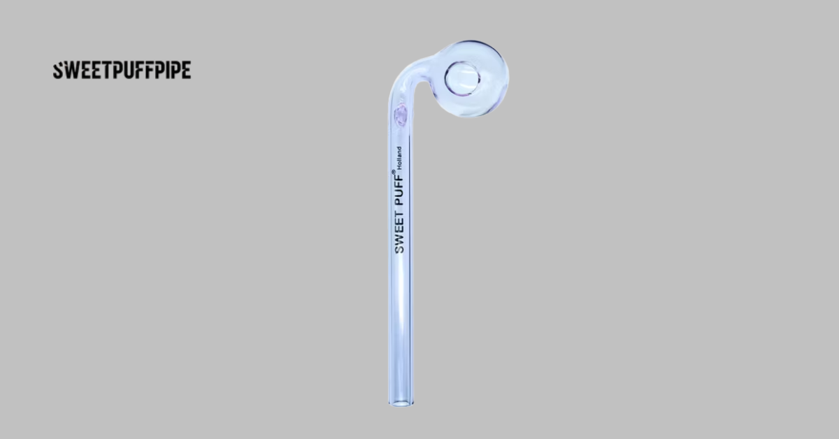 sweet puff curved glass pipe good